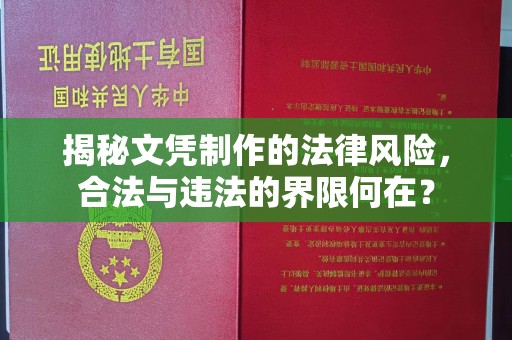 余江揭秘文凭制作的法律风险，合法与违法的界限何在？